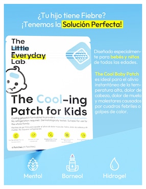 The cool-ing patch for kids The Everyday Lab de 4 parches