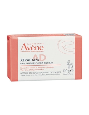 Limpiadores rostro y cuerpo barra dermolimpiadora facial y coporal Avene Xeracalm para piel muy seca 100 gr para calmar la piel