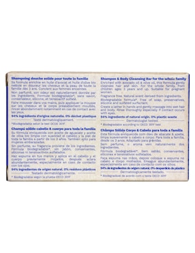 Shampoo sólido hidratante para cabello y cuerpo Mustela Bio 75 g