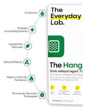 Parches antiresaca The Everyday Lab con multivitamínico y antioxidante de 18 parches