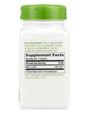 Raíz de maca Natures Way de 100 cápsulas