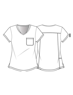 Uniforme Cherokee Tooniforms estilo regular para mujer