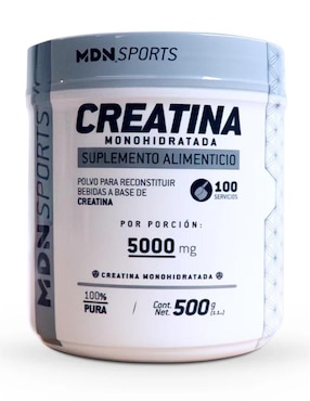 Creatina monohidratada MDN sabor natural de 500 G
