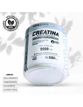 Creatina monohidratada MDN sabor natural de 500 G