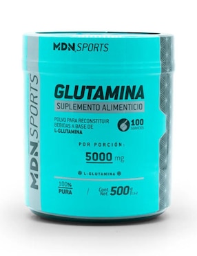Glutamina sports MDN con L-Glutamina sabor natural de 500 G