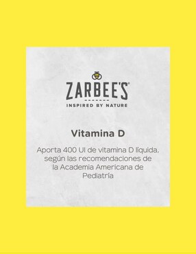 Zarbee’s Naturals Vitamina D para Bebés 14 ml Suplemento Infantil para desarrollo Óseo y Dental