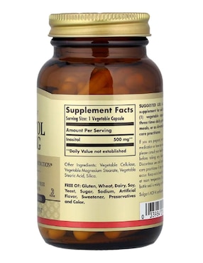 Inositol Solgar de 100 cápsulas