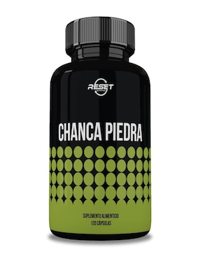 Suplemento para cálculos renales, salud urinaria y protección hepática Reset Nutrition con Chanca piedra de 120 Cápsulas