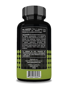 Suplemento para cálculos renales, salud urinaria y protección hepática Reset Nutrition con Chanca piedra de 120 Cápsulas