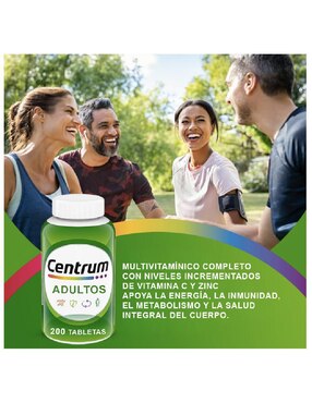 Multivitamínico suplemento alimenticio Centrum tabletas