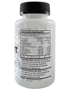 Shilajit 5H8 con acaí de 90 cápsulas