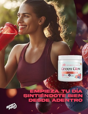 Suplemento alimenticio Green Glow BPN PRO con vitaminas y minerales sabor frutos rojos de 150 g