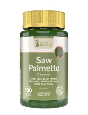 Saw palmetto Lemon Cochella con zarzaparilla, jalea real, licopeno, enebro, zinc y wereke de 100 tab