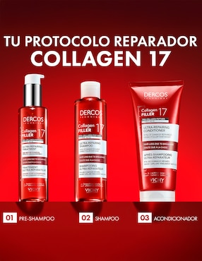 Shampoo anticaída Vichy Dercos Collagen 17 Shampoo Reparador de Daño Vichy Dercos 200 ml