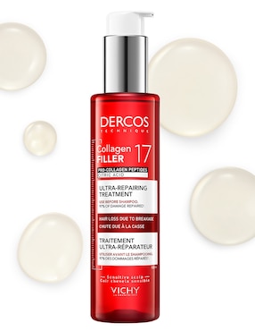 Shampoo anticaída para todo tipo de cabello Vichi Dercos Collagen 17 Filler Vichy 150 ml