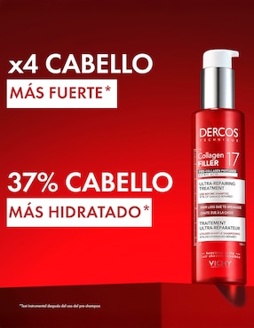 Shampoo anticaída para todo tipo de cabello Vichi Dercos Collagen 17 Filler Vichy 150 ml