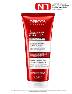 Acondicionador para cabello Vichy Dercos Collagen 17 Acondicionador Reparador de Daño Vichy Dercos 200 ml