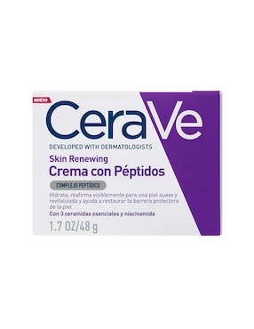 Crema facial recomendada para prevenir signos de la edad de noche Péptidos Cerave Skin Renewing todo tipo de piel