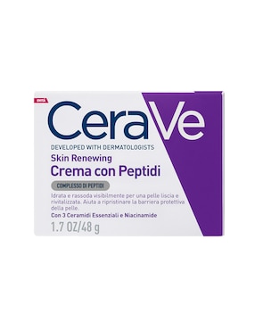Crema facial recomendada para prevenir signos de la edad de noche Péptidos Cerave Skin Renewing todo tipo de piel