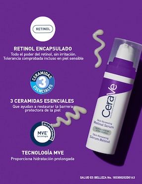 Sérum antiedad facial Cerave Skin Renewing todo tipo de piel