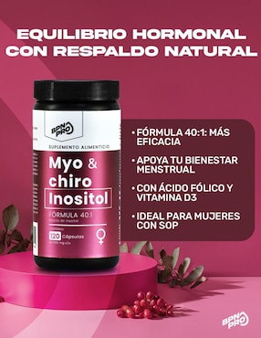 Myo & Chiro Inositol con ácido fólico y vitamina D3 BPN PRO 120 cápsulas