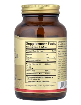 Aceite de Onagra Solgar de 60 cápsulas