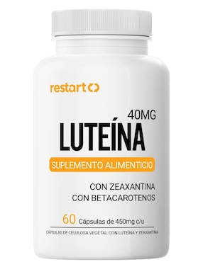 Luteína Zeaxantina Complejo de Carotenoides, Betacaroteno, Zinc Restart de 60 cápsulas