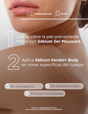 Tratamiento corporal Kerato+ Spray Antiacné Bioderma Sébium