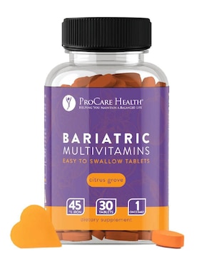 Bariátrico Procare Health con hierro sabor cítrico de 30 tabletas