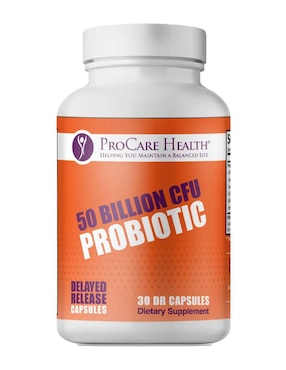 Probiótico 50 billion CFU 30 apoyo digestivo e inmunológico post bariátrico Procare Health de 30 cápsulas