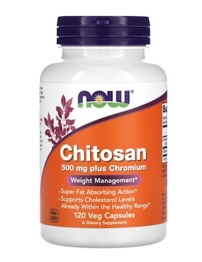Chitosan Plus Chromium Now con cromo de 120 cápsulas