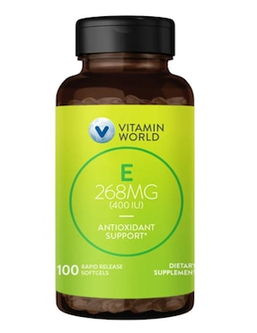 Vitamina E 400 IU The Vitamin World de 100 cápsulas