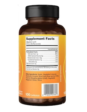 Vitamina C 1000 mg Immune Support The Vitamin World de 100 cápsulas