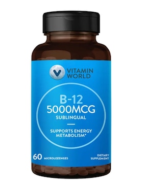 Vitamina B12 5000 mcg sublingual The Vitamin World de 60 cápsulas