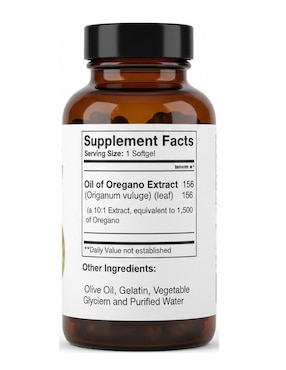 Aceite de orégano The Vitamin World de 90 cápsulas