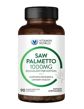 Saw Palmetto The Vitamin World de 90 cápsulas