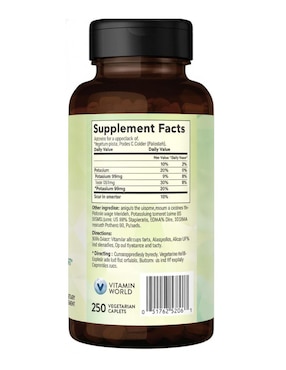 Potasio The Vitamin World de 250 cápsulas
