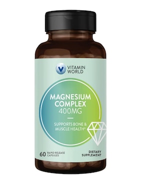 Complejo de magnesio The Vitamin World de 60 cápsulas