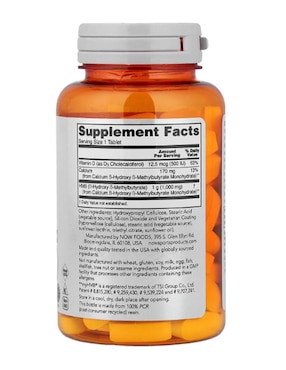 Suplemento alimenticio HMB Now con vitamina D3 de 90 tabletas