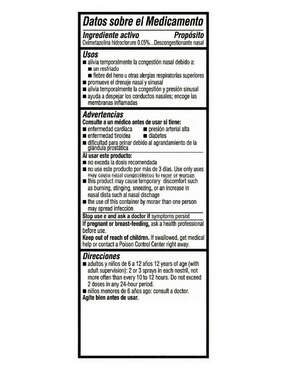 Spray nasal descongestionante Mucinex 22 ml