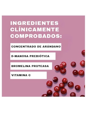 Cystex prebiótico D-mannosa arándano vitamina c infección tracto urinario 225ml Cystex de 225 ml