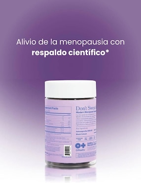 Meno gomitas para menopausia O Positiv con cohosh negro sabor arándano de 60 gomitas