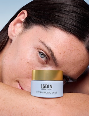 Crema para ojos recomendada para bolsas y ojeras de día y noche Isdin Isdinceutics Hyaluronic todo tipo piel