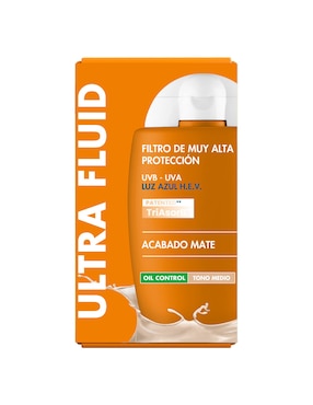Protector solar FPS 50 Ultra Fluid Oil Control tono medio Avène