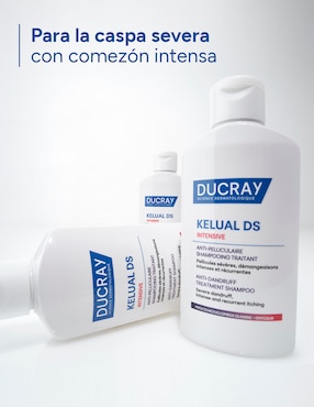 Shampoo anticaspa para cabello graso Ducray Kelual ds intensive para caspa severa, ardor y comezón intensa con tecnología antifúngica reforzada Ducray 100 ml