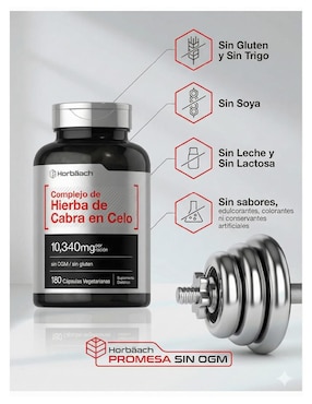 Horny Goat Weed Horbaach de 180 cápsulas