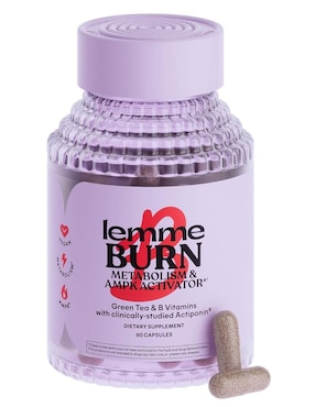 Lemme Lemme burn quema de grasa abdominal + activador de AMPK con actiponin gynostemma pentaphyllum, extracto de té verde, vitaminas B6 B12 de 60 cápsulas
