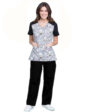 Pijama quirúrgica Cherokee Tooniforms estilo regular para mujer