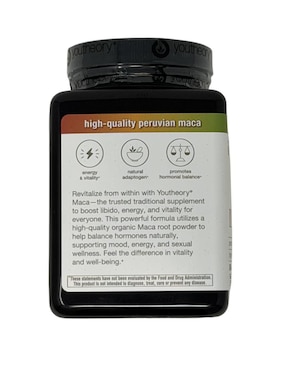 Maca orgánica Youtheory con maca de 240 cápsulas
