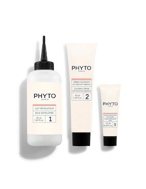 Tinte para cabello coloration permanente botanical pigments Phyto 6.34 rubio obscuro dorado cobrizo